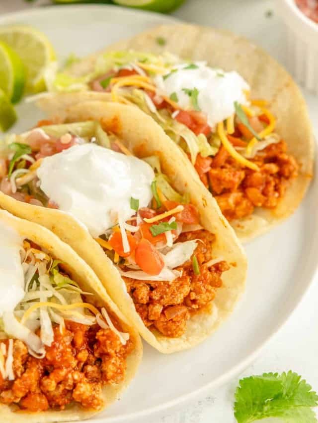 Easy Ground Turkey Tacos Recipe