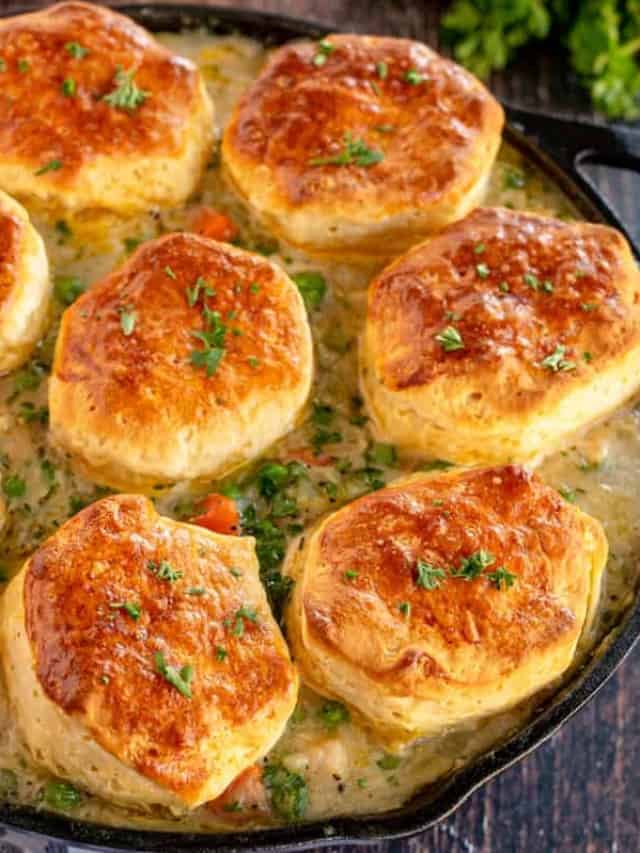 Homemade Biscuit Chicken Pot Pie