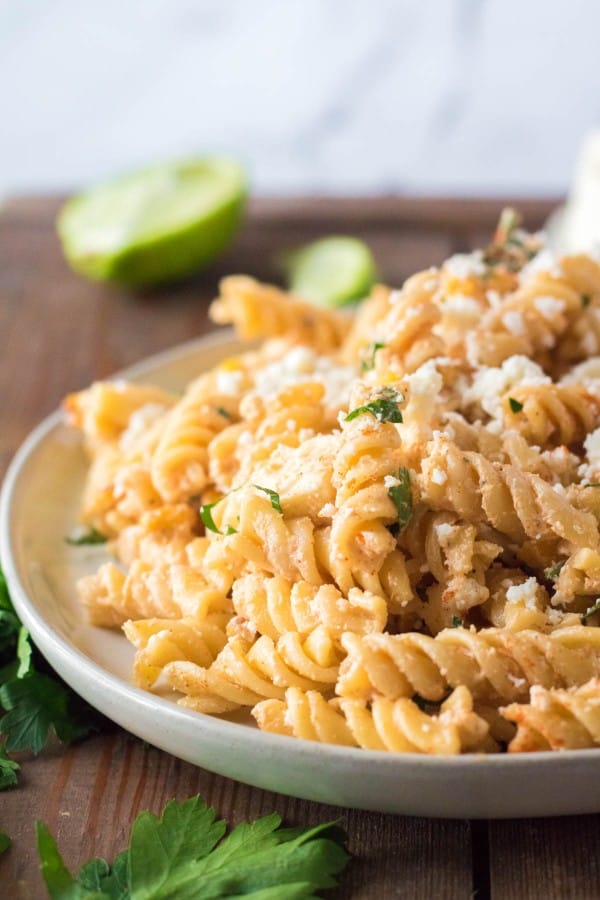 pasta salad in a bowl