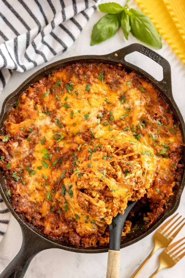 spoonful of skillet lasagna