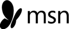 the word "msn" in black text.