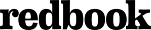 the word "redbook" in black text.
